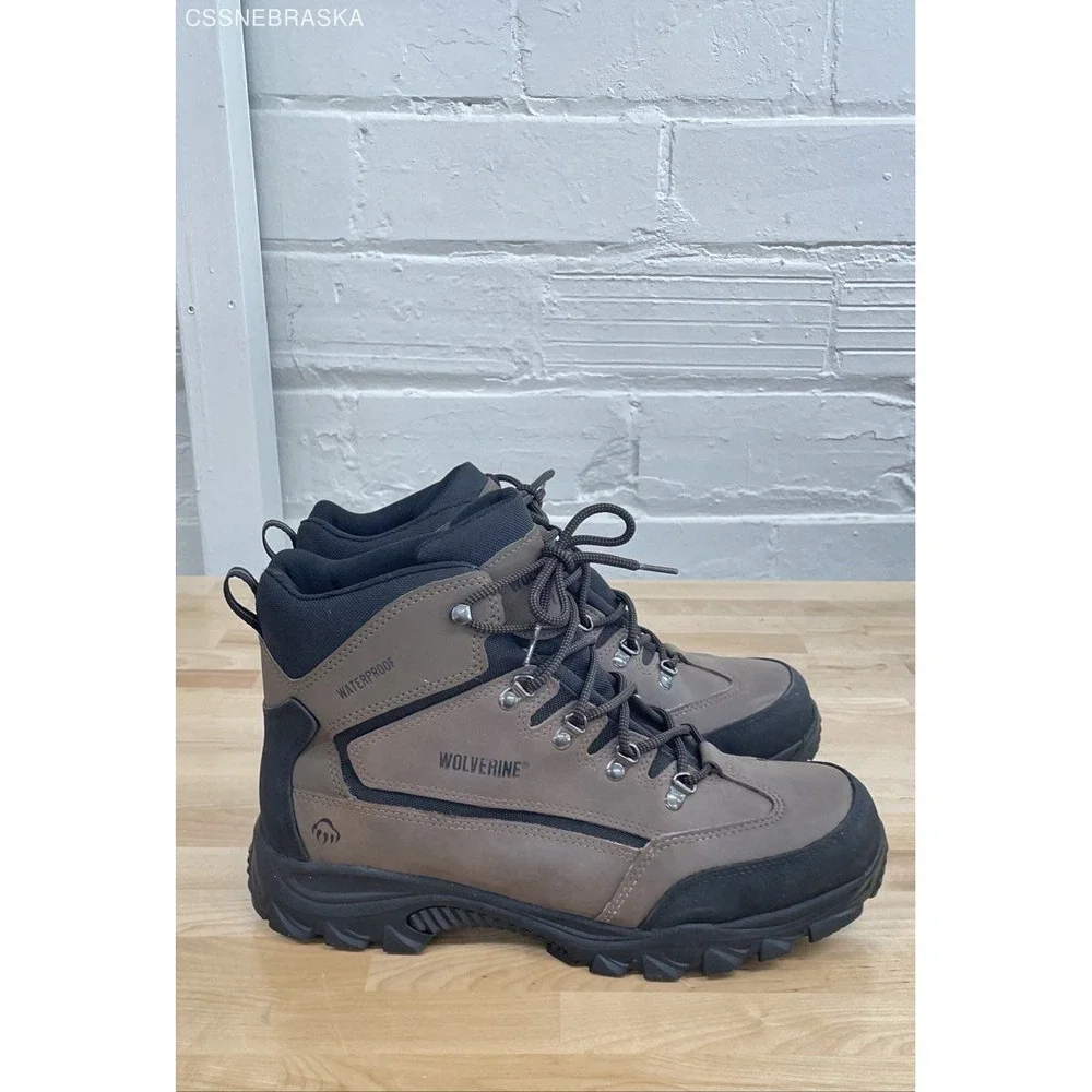 Wolverine Brown/Black Spencer‎ Waterproof Hiking Boot Men - Size 13